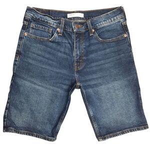 Signature by Levi's Classic Denim Shorts Dark Blue SZ 30